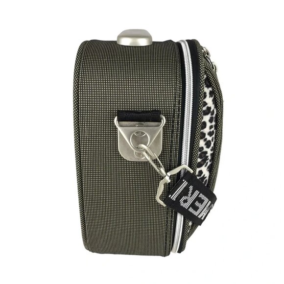 American Uni Womens Brown Black White Adjustable Cosmetic Makeup‎ Organizer Bag - Picture 4 of 10